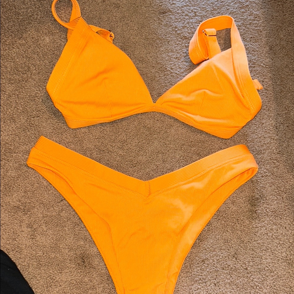 Vibrant Orange Bikini Set